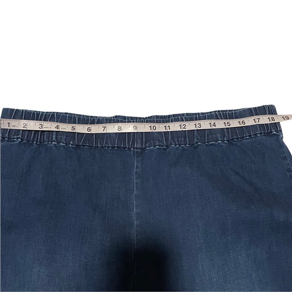 Soft Surroundings Dazzle Crop Jeans 1X Pull On Rhinestone Embellished - Picture 9 of 13